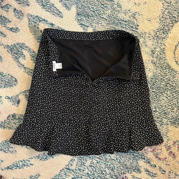 J. Crew Printed Star Black & White Ruffled Mini Skirt - Picture 8 of 10